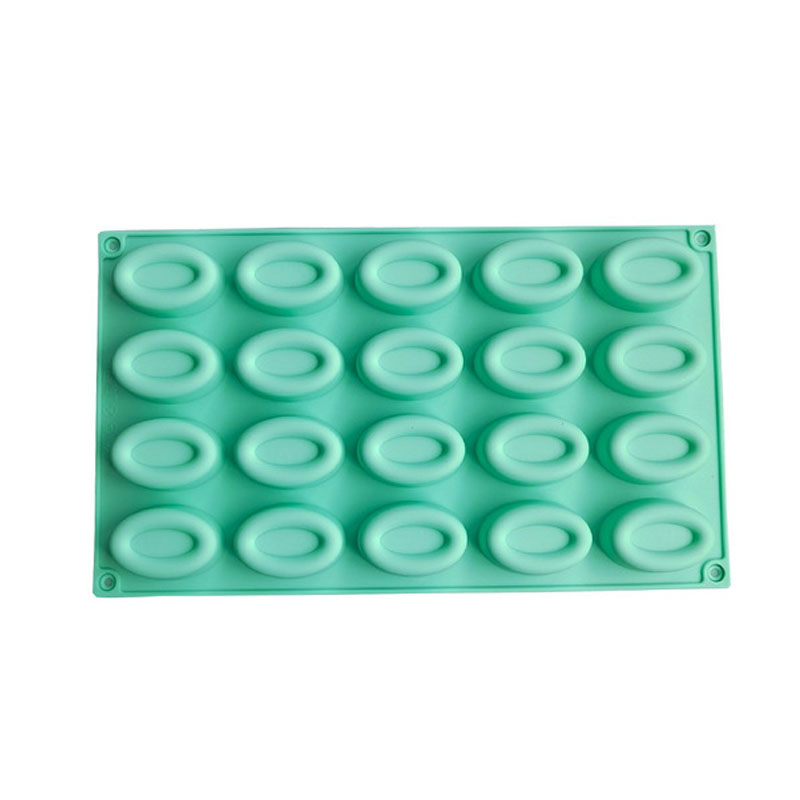 20 Even Oval Donut 47 Chocolate Biscuit Mold Cake Mold Ice Cream Candy Silicone Mold